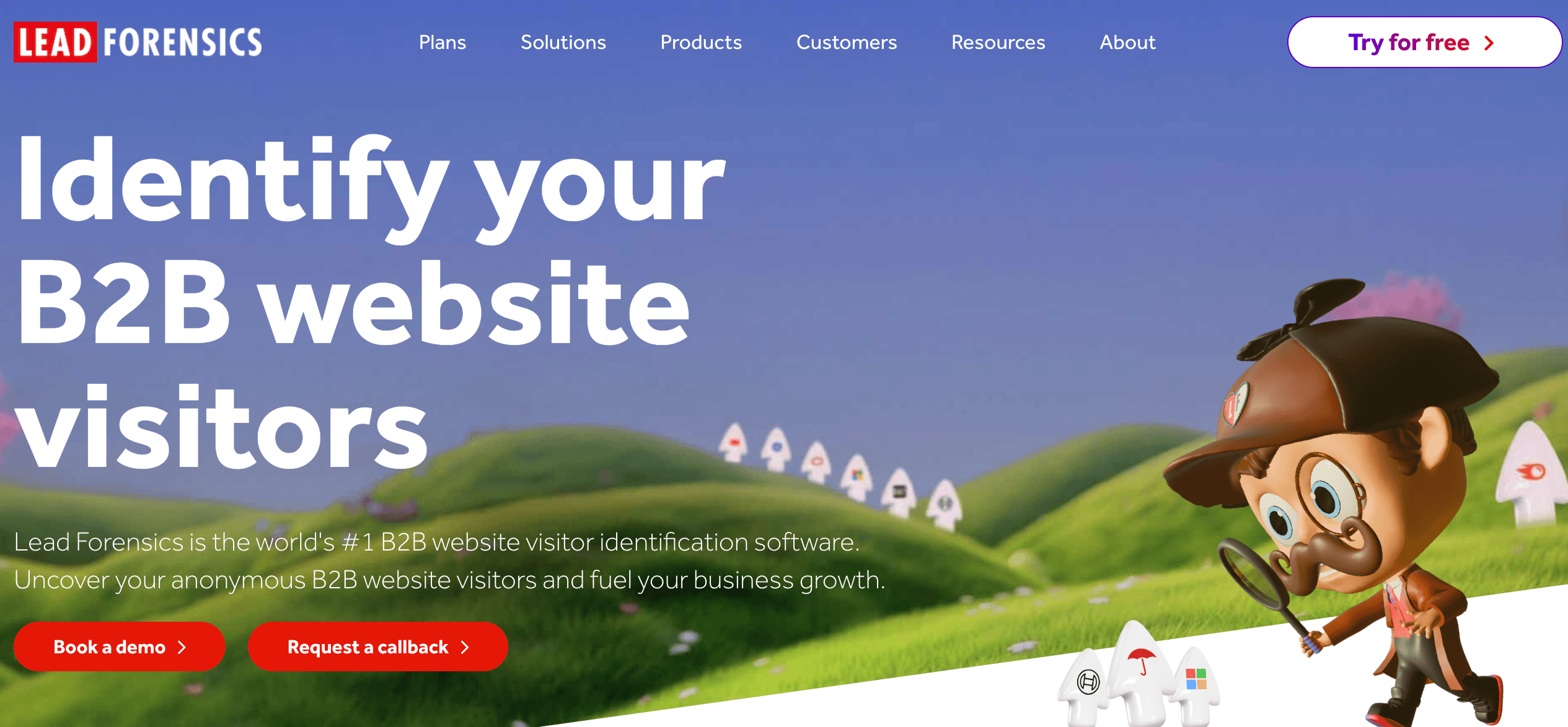 Lead Forensics Homepage