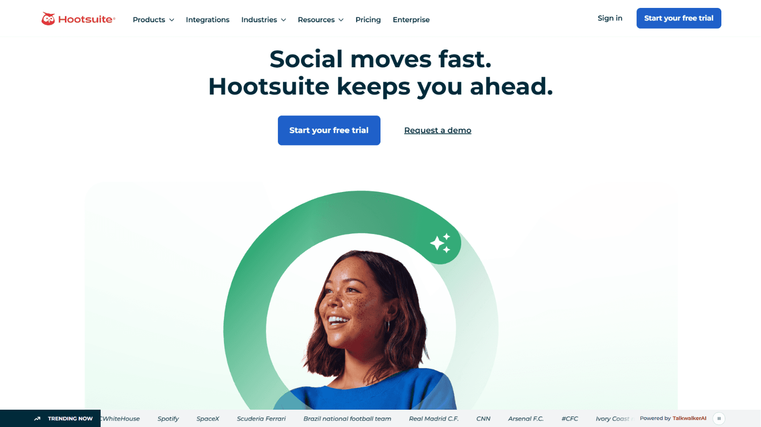 Hootsuite Homepage