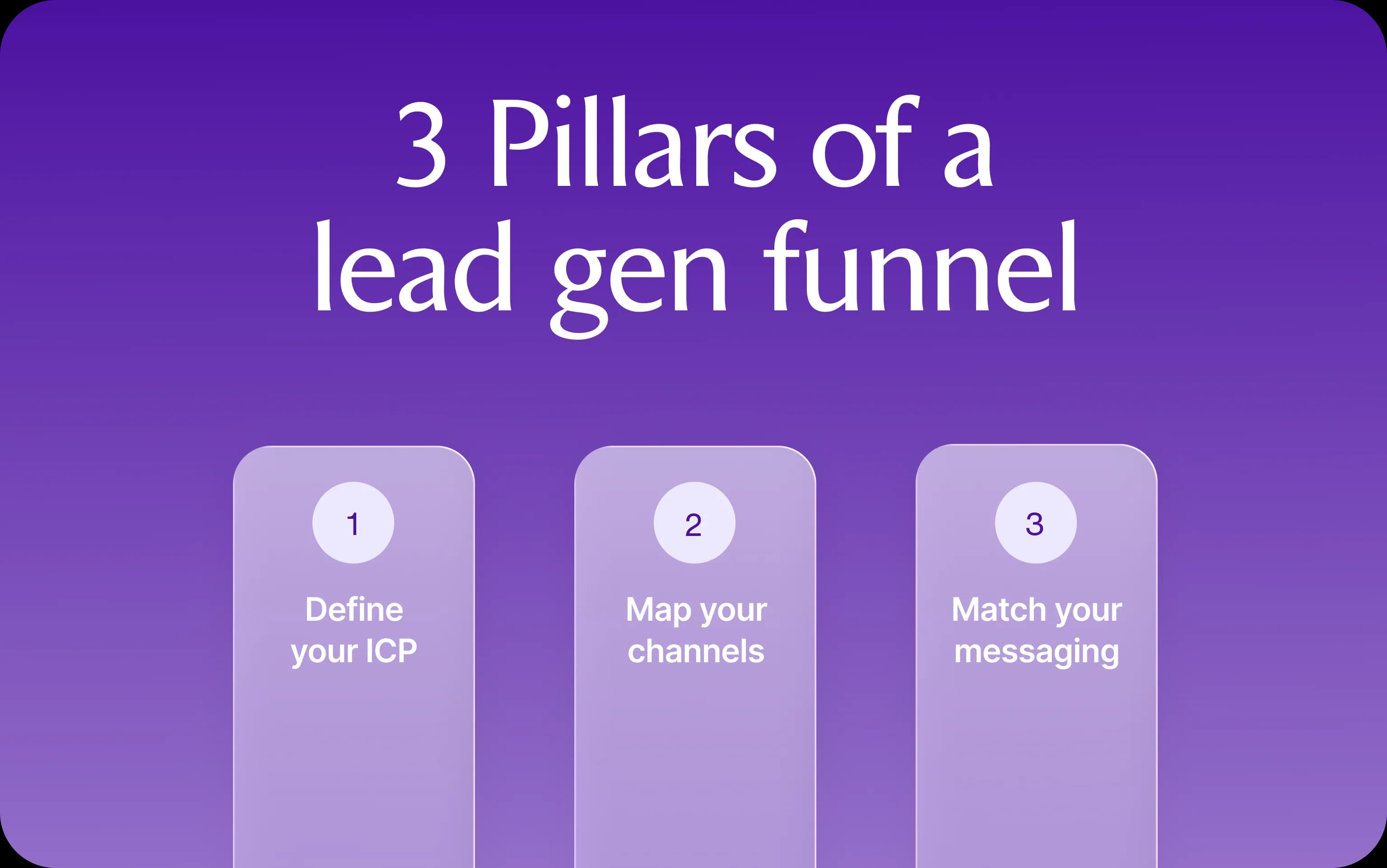 Lead Gen Funnel Pillars