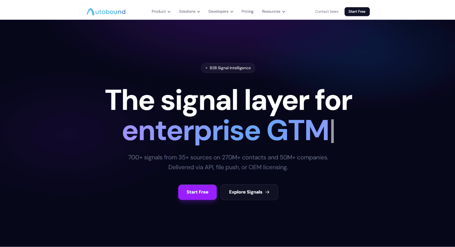 Autobound Homepage
