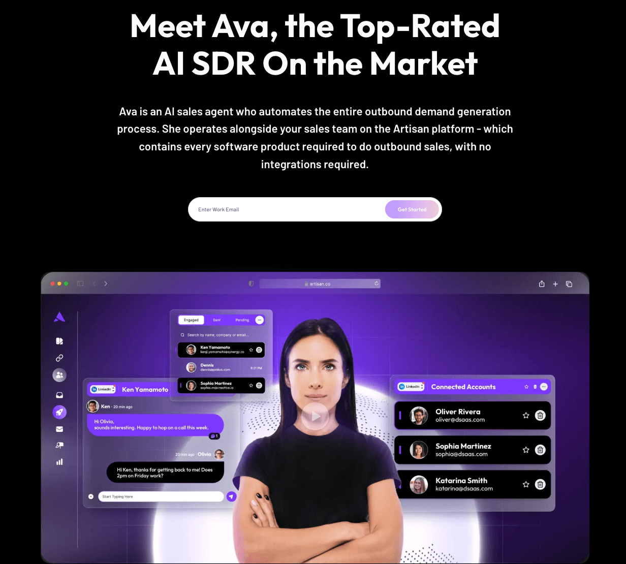 Artisan AI SDR Landing Page