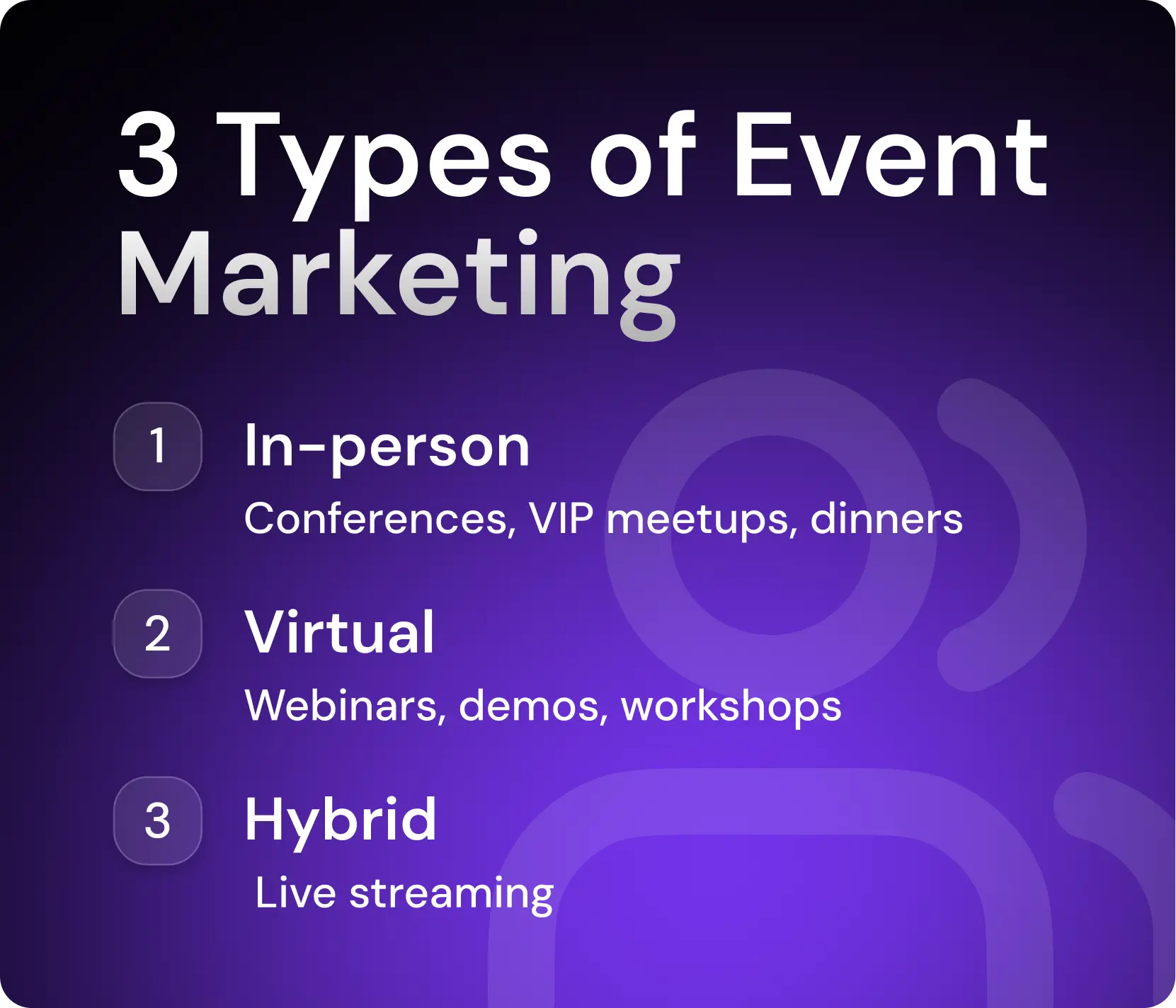 Types of Event Marketing
