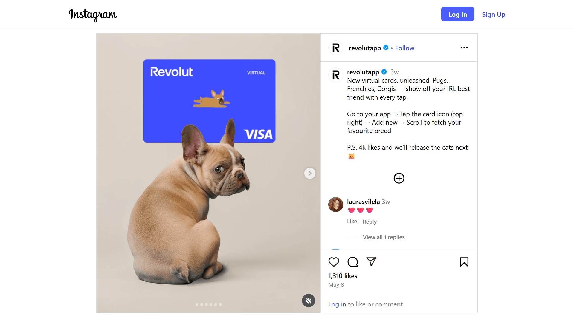 Revolut Instagram Screenshot