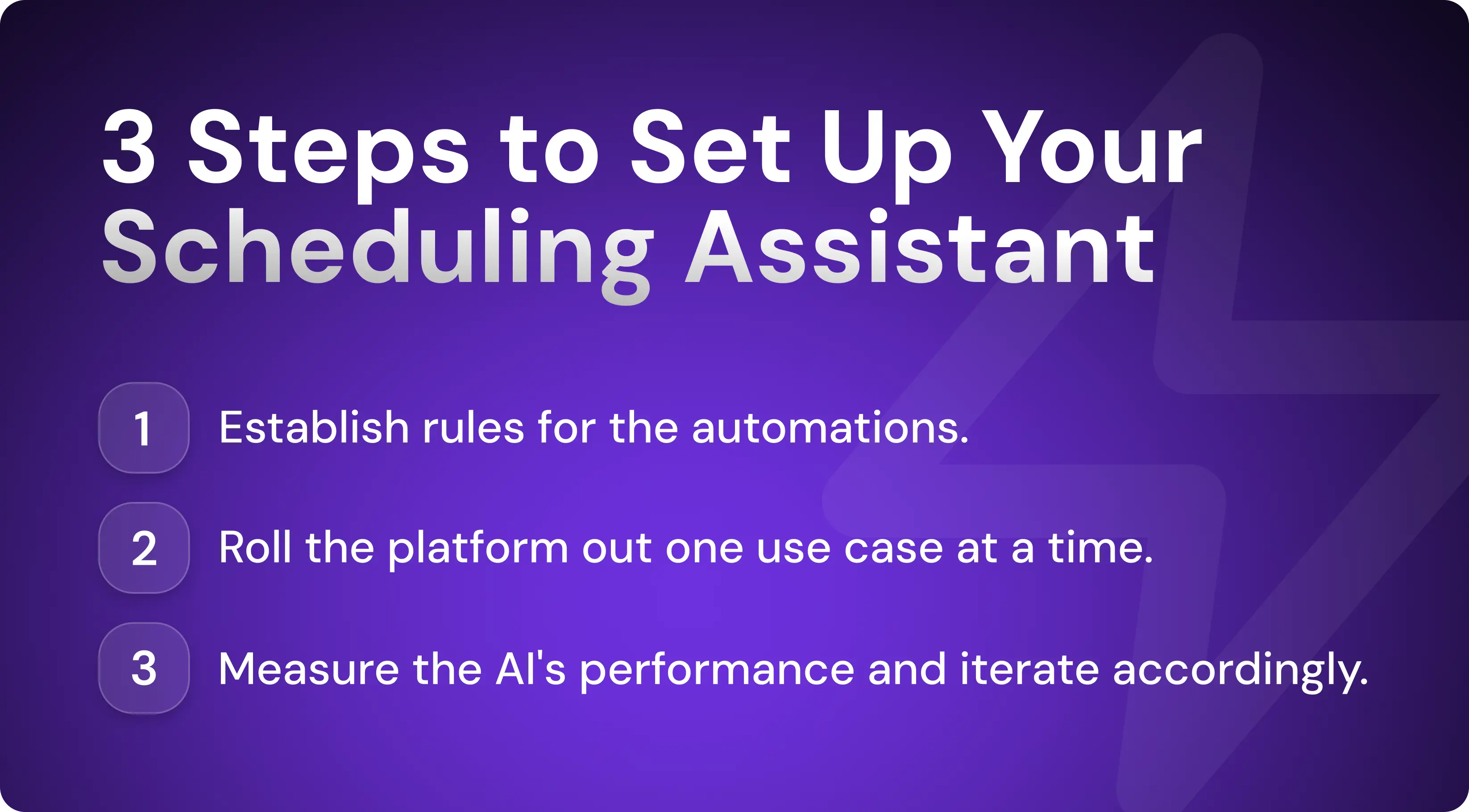 3 Steps to Set Up Your AI Scheduling Assistant