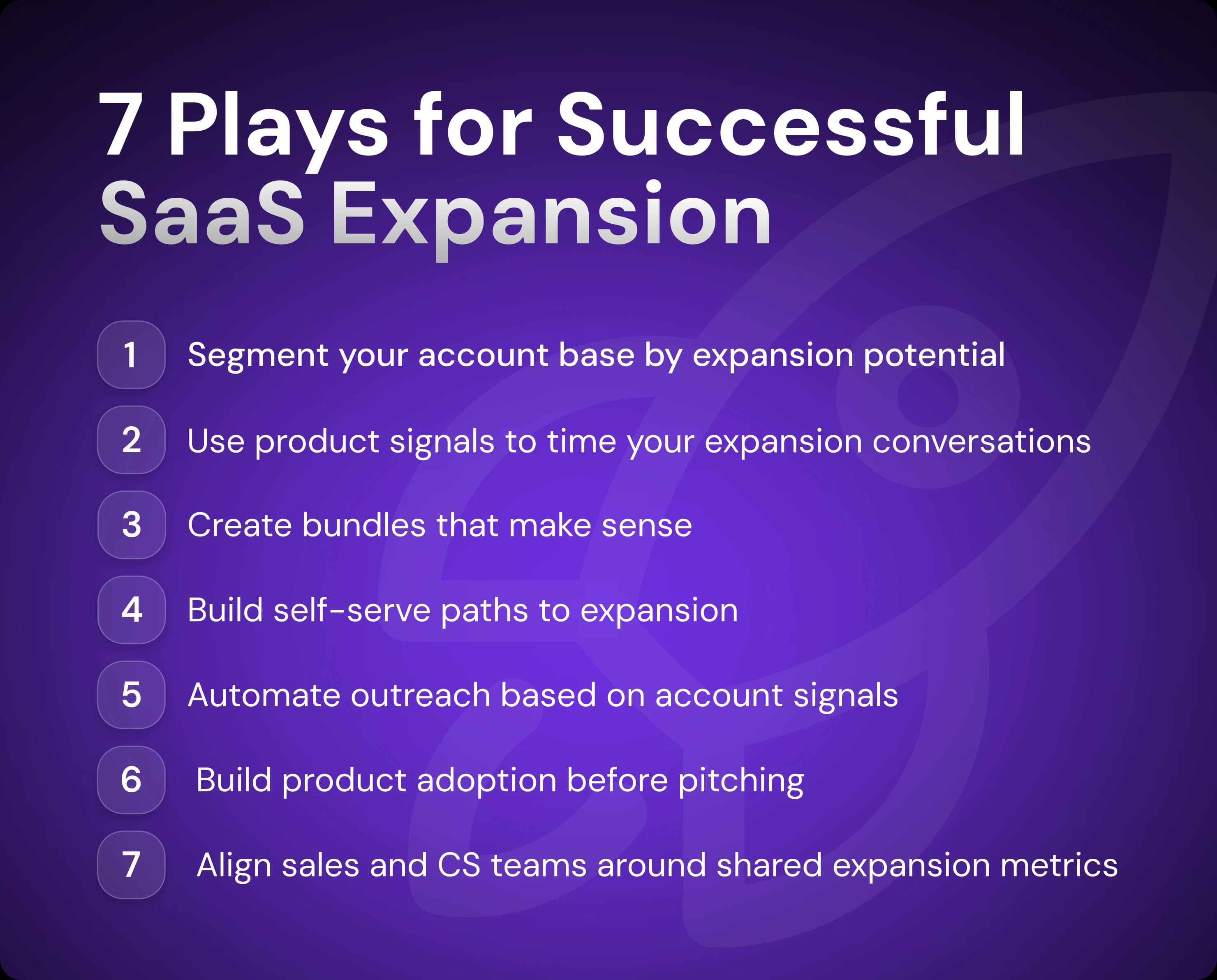 SaaS Expansion Plays