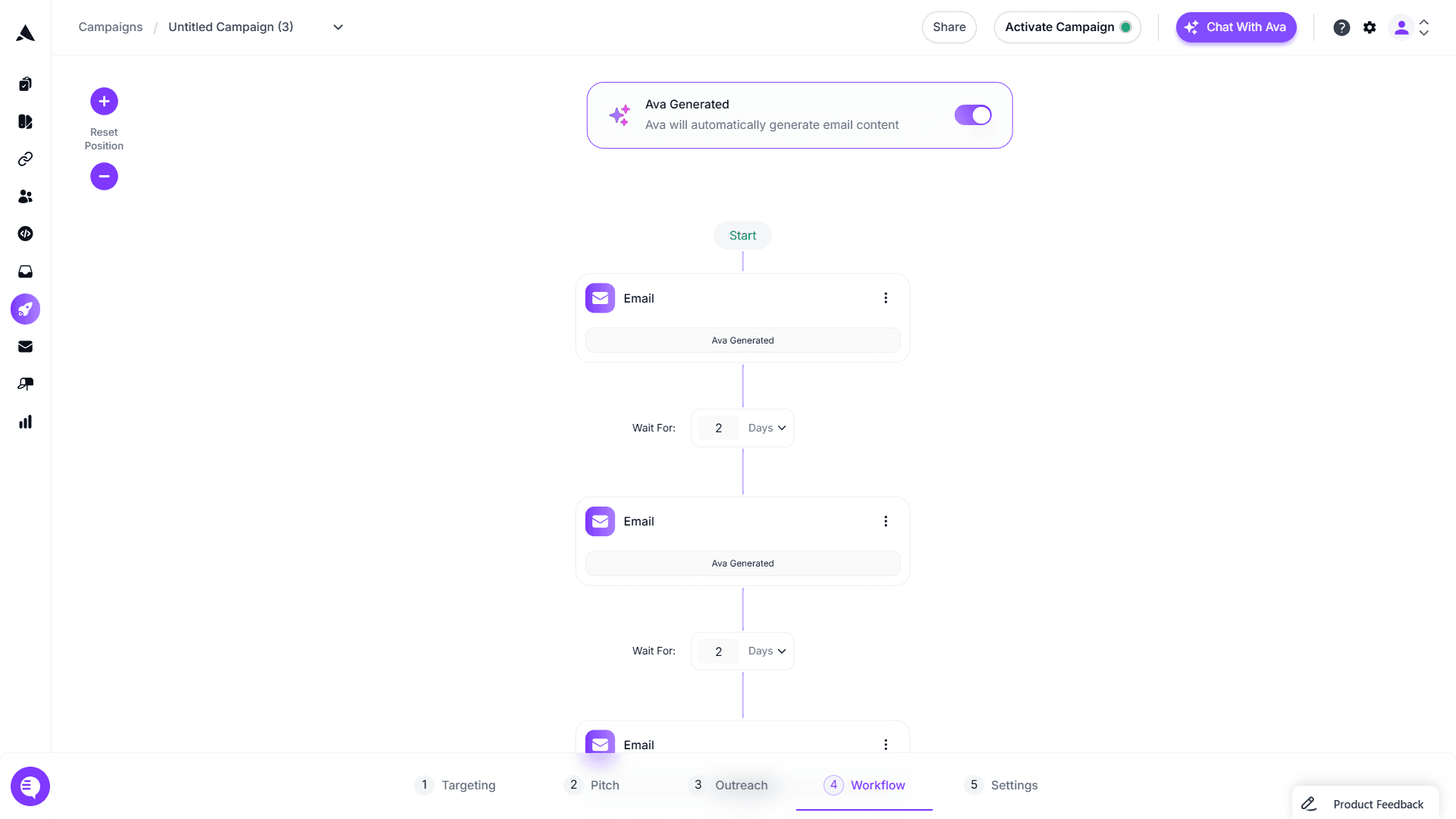 Artisan Email Sequence Screenshot