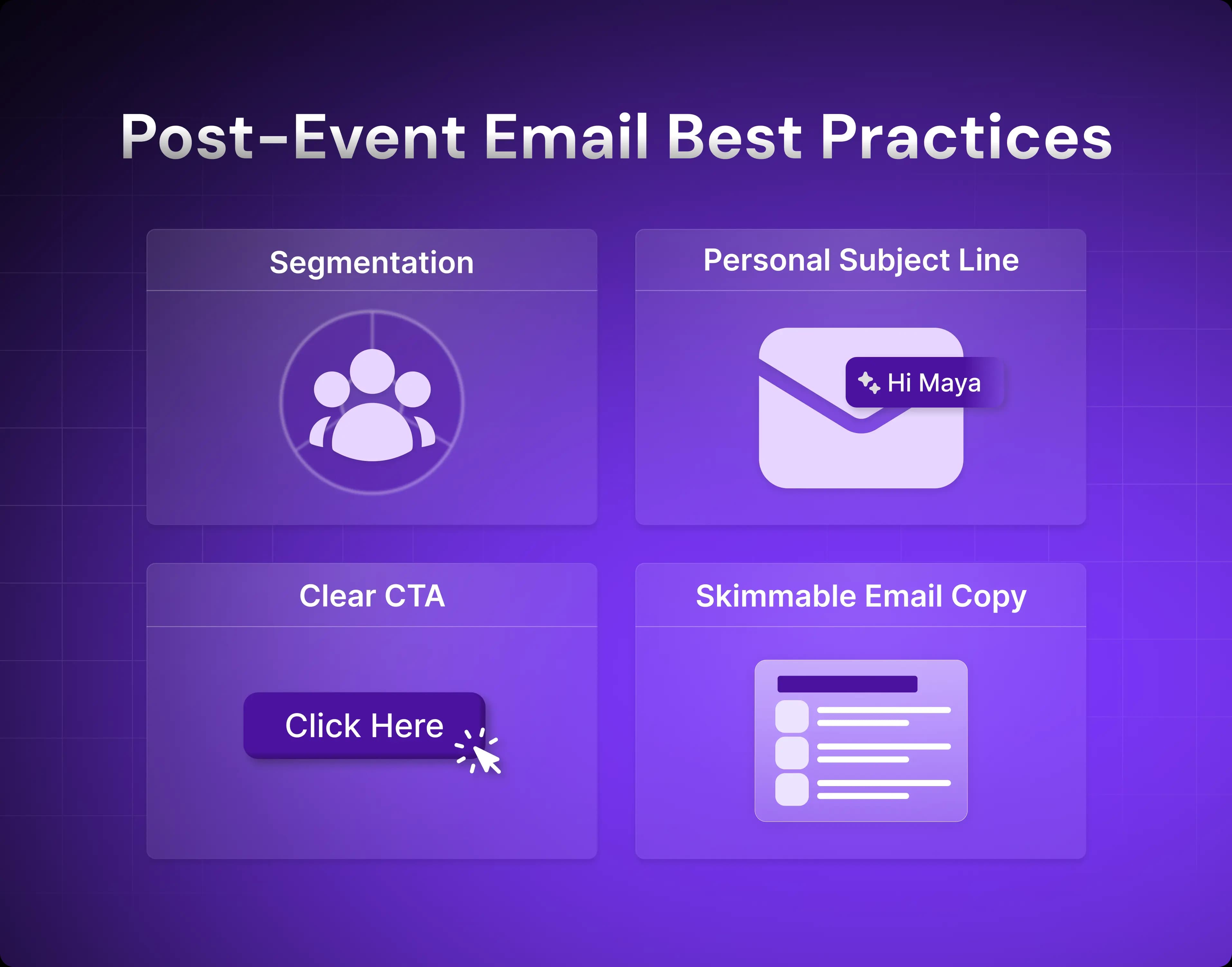 Post-Event Email Best Practices