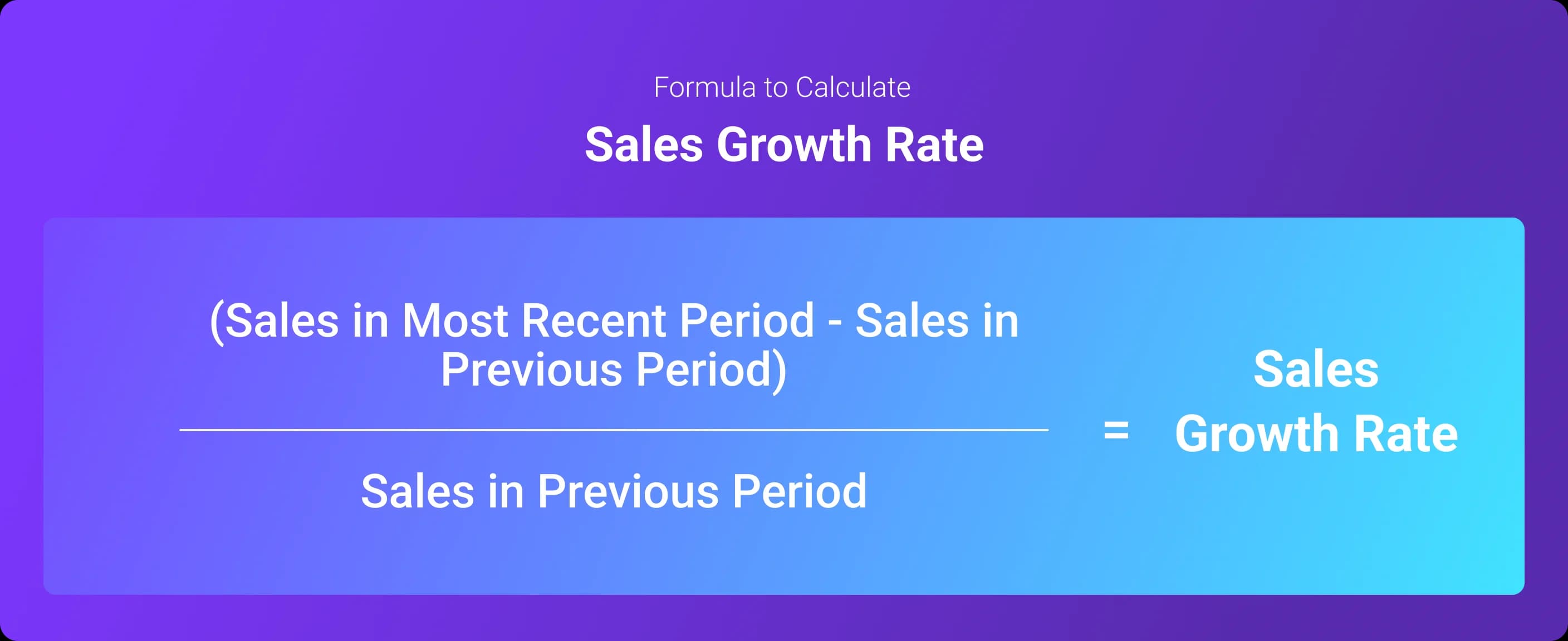 9. Sales growth rate