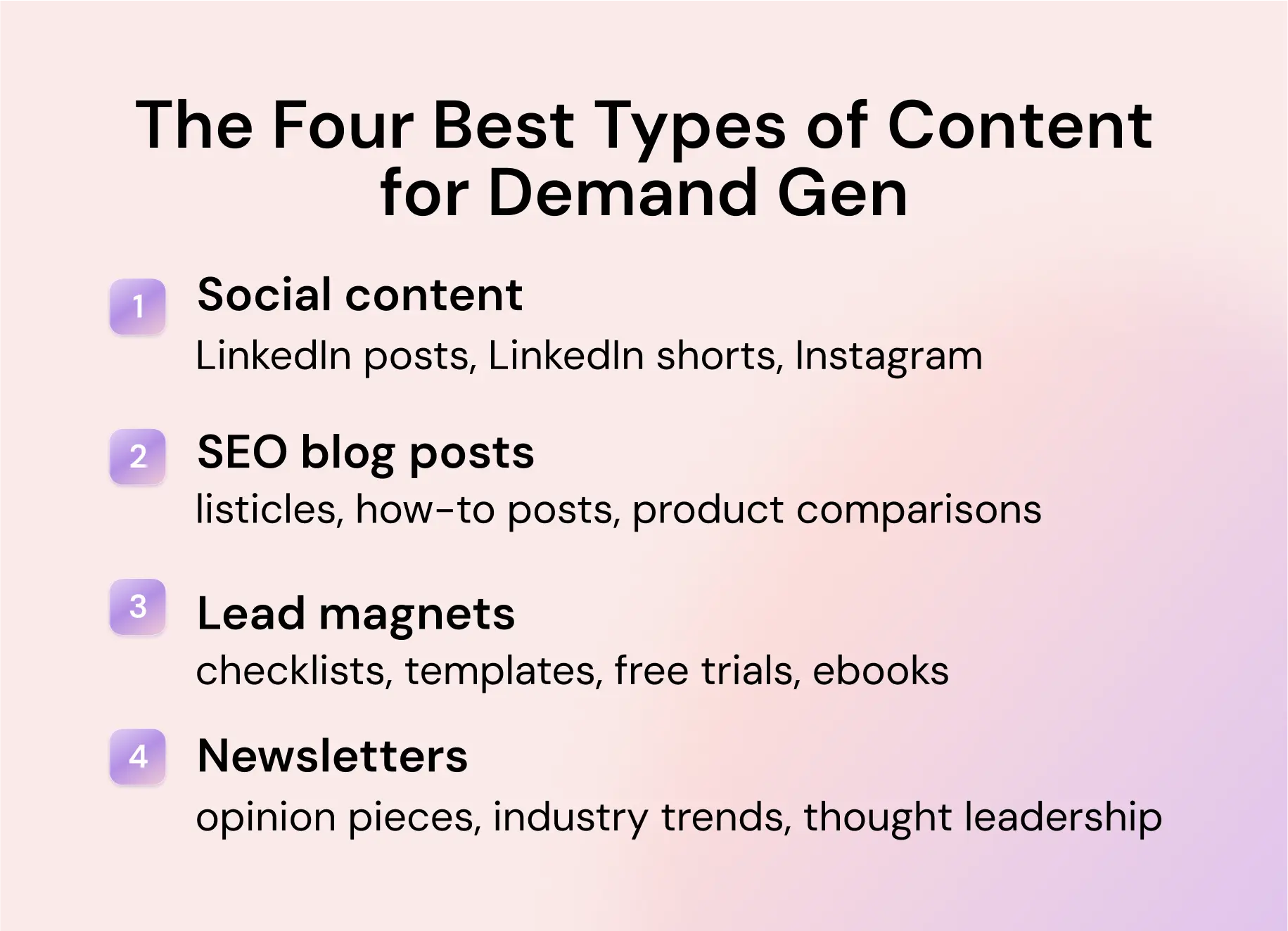 The Four Best Types of Content for Demand Gen