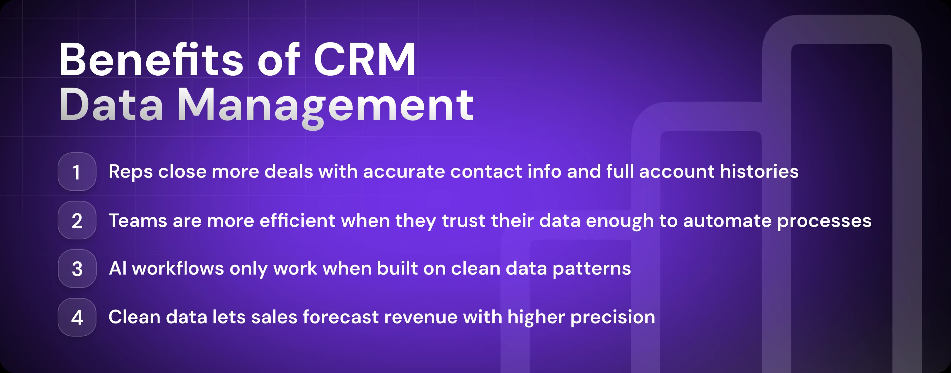 CRM Data Management Benefits