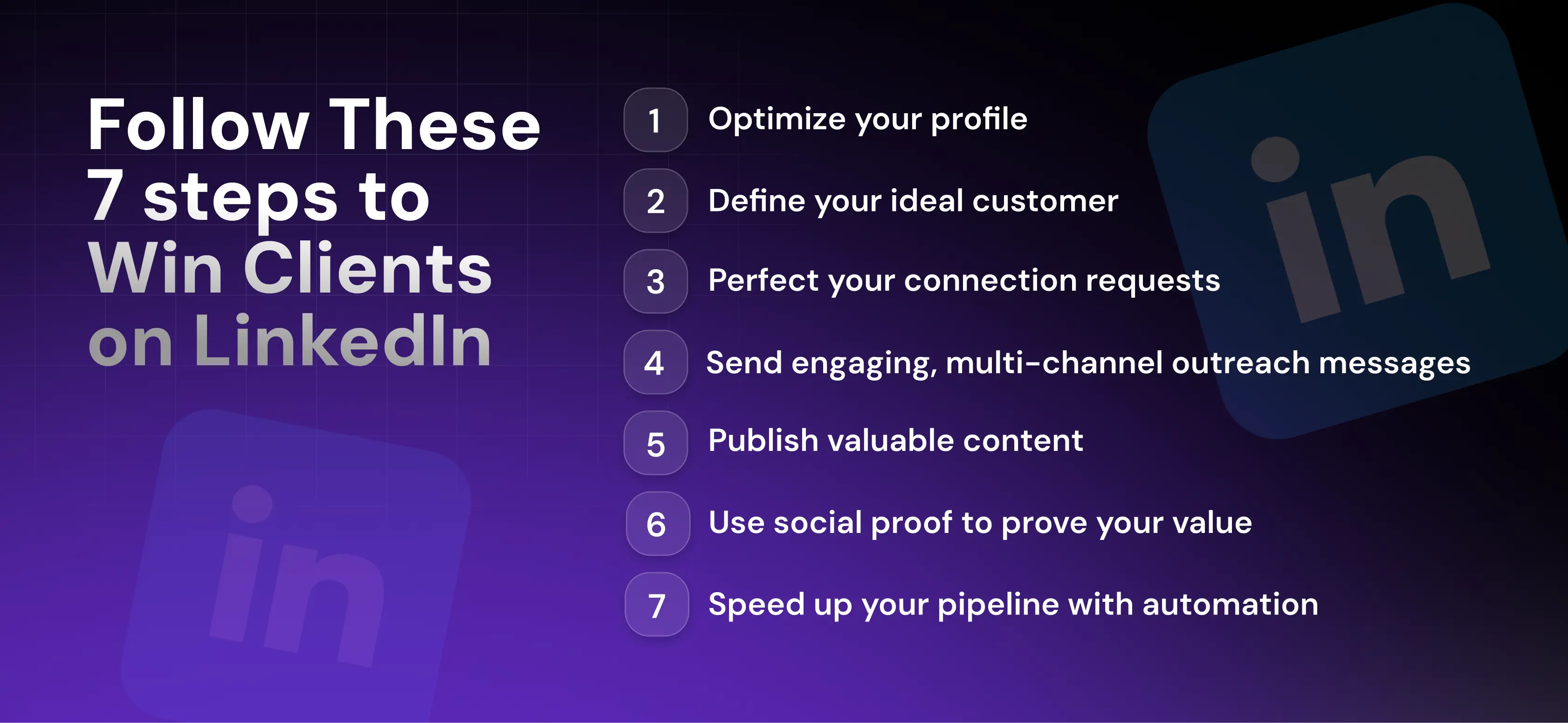 7 Step Linked In Pipeline