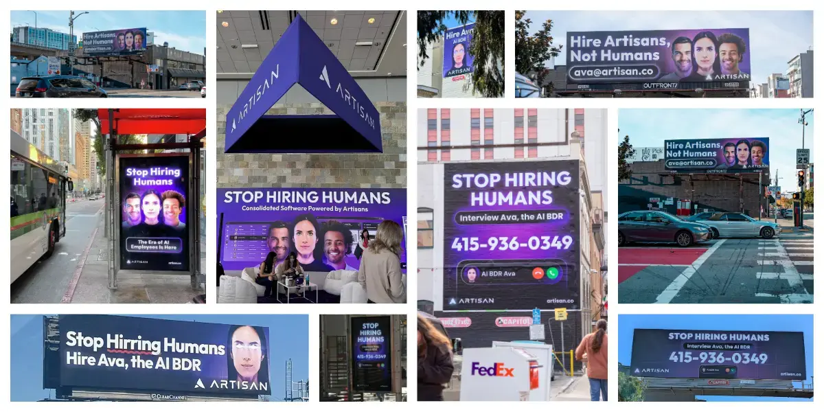 Artisan Billboard Screenshot (Location-Based Marketing)