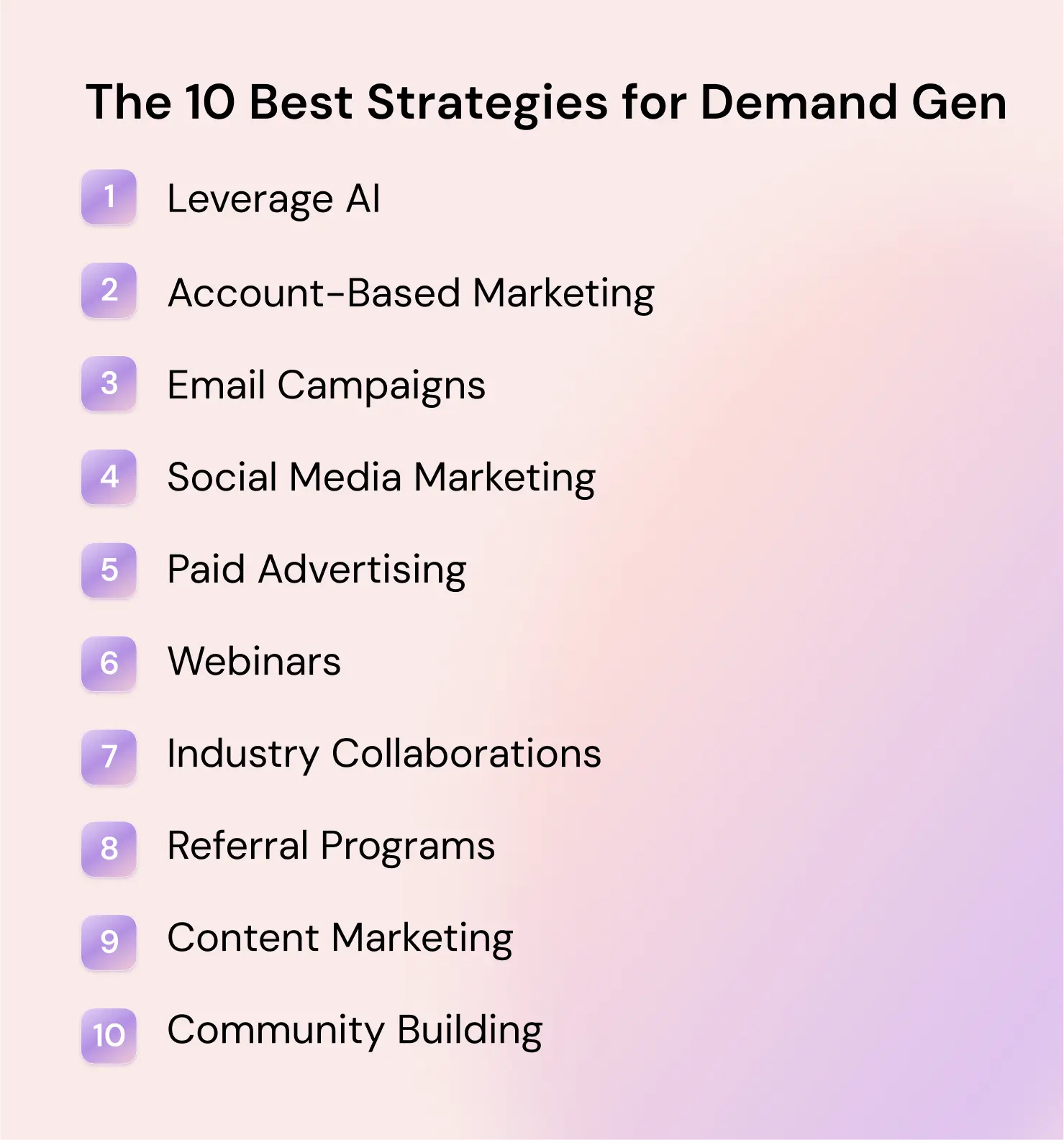 The 10 Best Strategies for Demand Gen