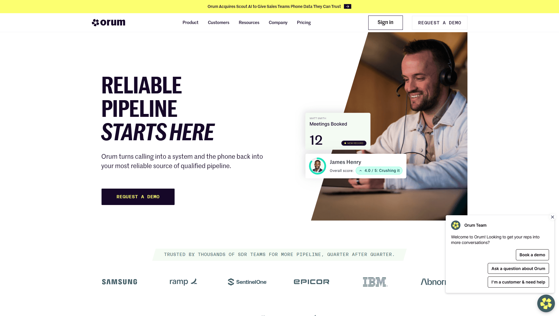 Orum Homepage