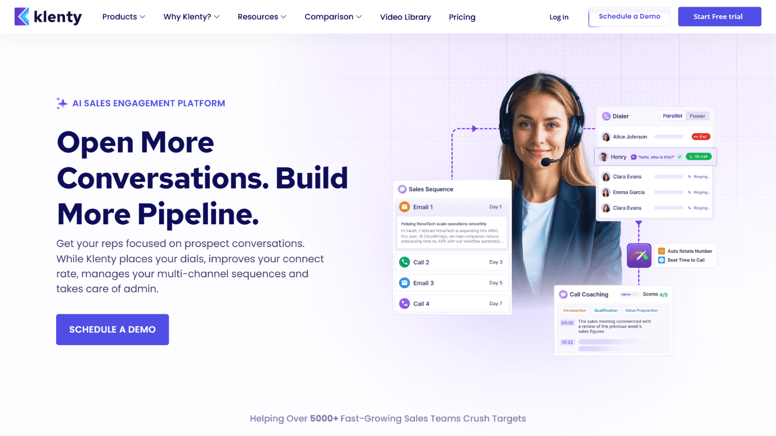 Klenty Homepage