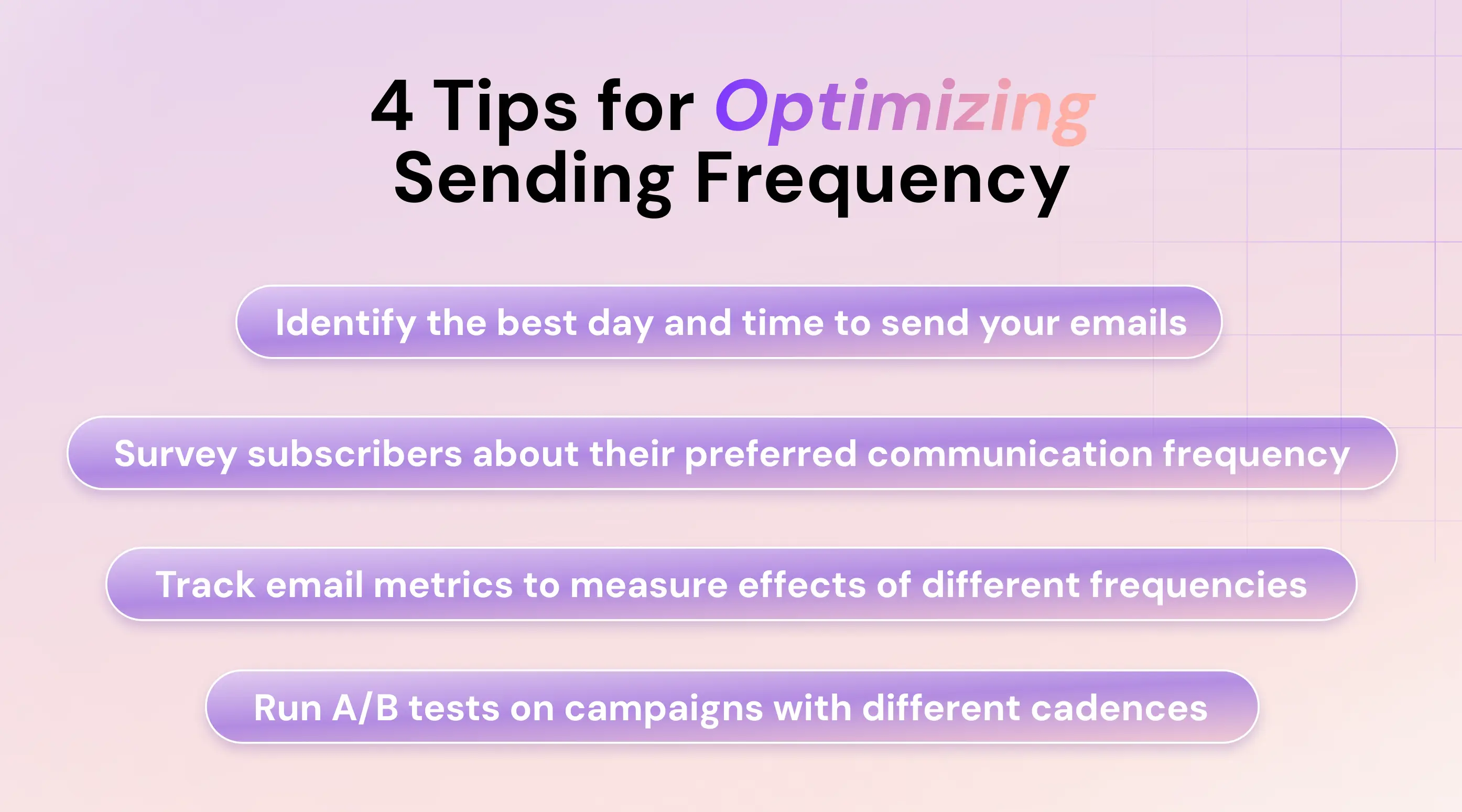 4 Tips for Optimizing Sending Frequency