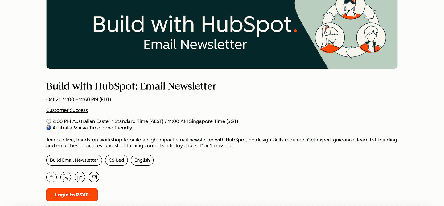 HubSpot Email Newsletter