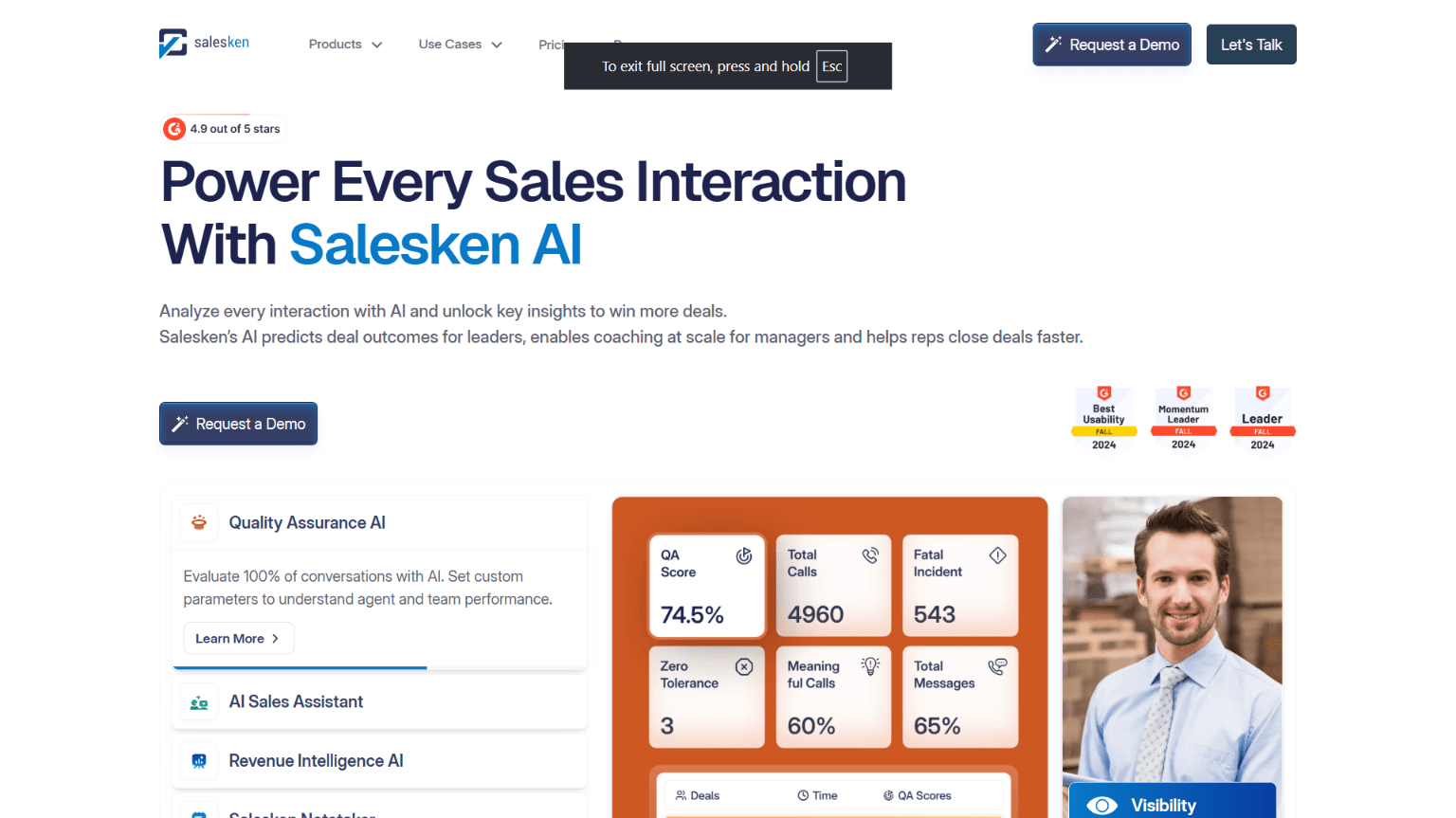 Salesken Homepage