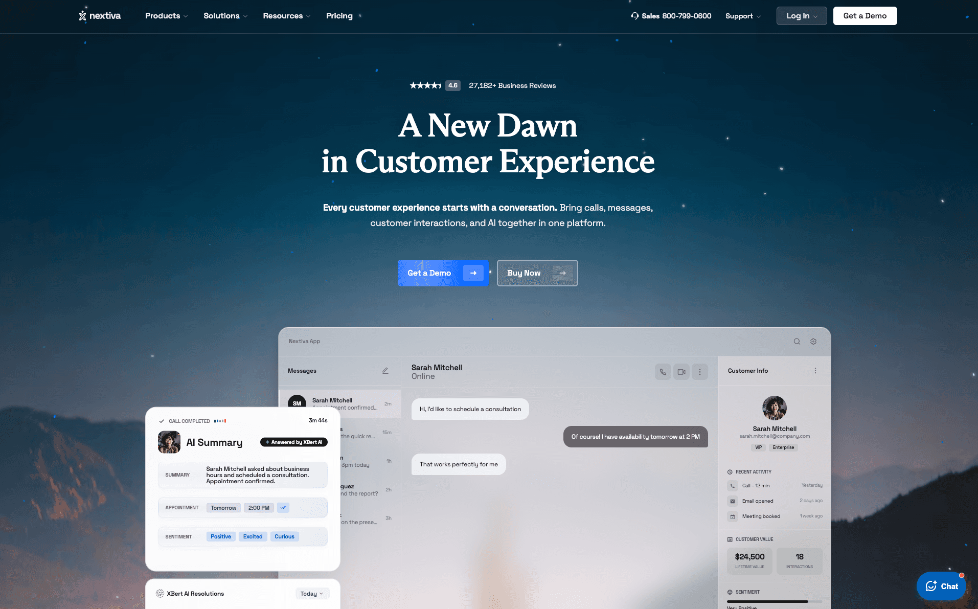 Nextiva Homepage
