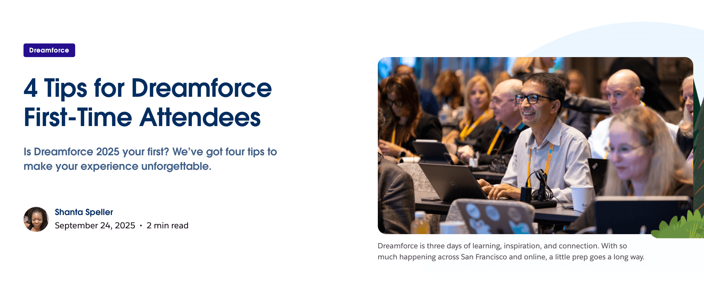 Dreamforce First-Timer Guide