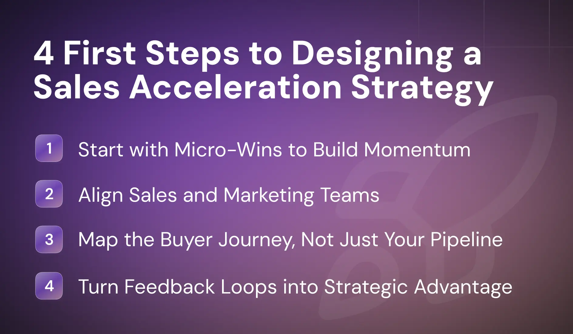 Designing a Sales Acceleration Strategy